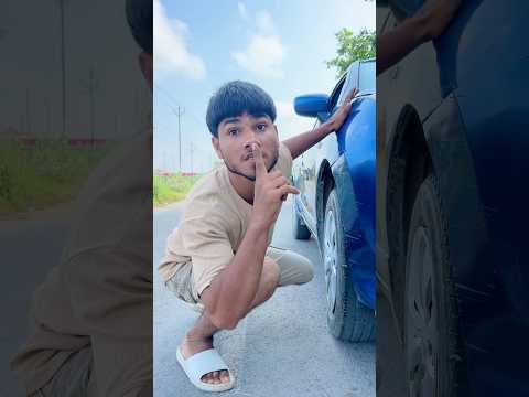 Salim ki car ka tyre 🛞 chura leya #funny #comedy #shortsfeed #cutebaby #viralvideo
