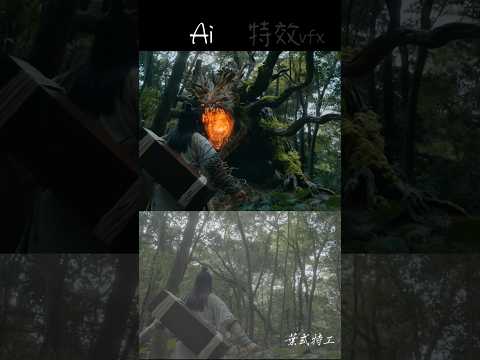 Ai 前後對比，也太扯 ! #ai #vfx  #幕後花絮