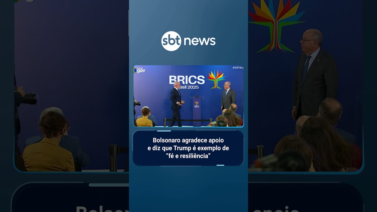 Bolsonaro agradece apoio e diz que Trump é exemplo de “fé e resiliência” | #SBTBrasil