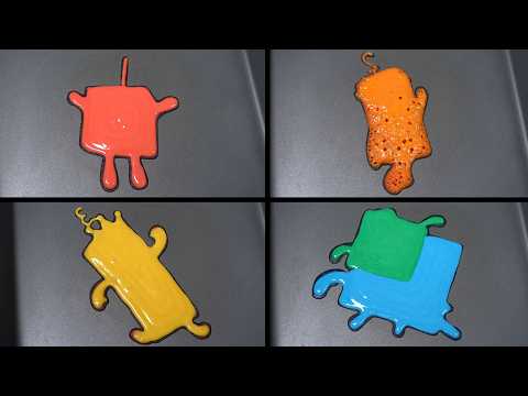 Numberblocks Pancake Art - <strong>1</strong>, 2, <strong>3</strong>, 4+5