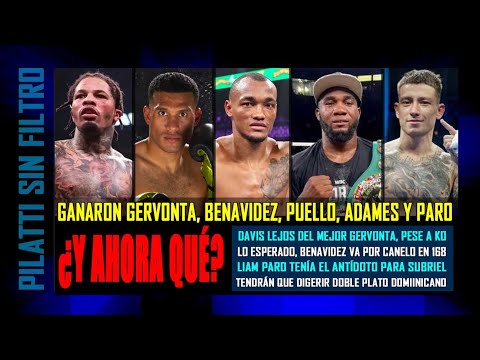 Análisis en frío a las victorias de Gervonta, Benavidez, Puello, Adames y Paro