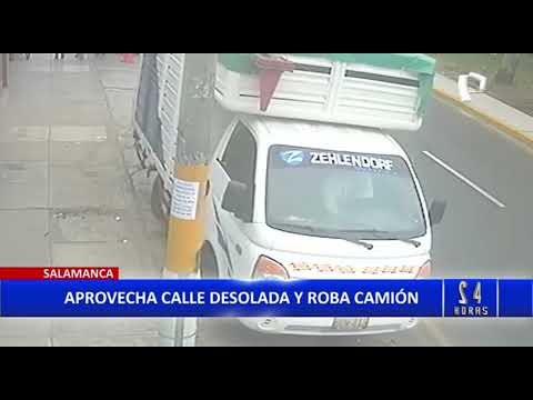 Salamanca: Delincuente roba camión a plena luz del día