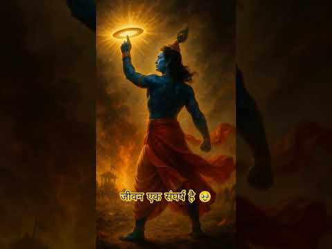 जीवन एक संघर्ष है 🥹 #krishna #krishanvani