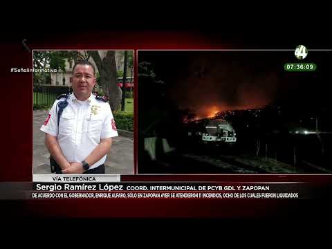 Sergio Ramírez López habla sobre los incendios que se encuentran activos en la ZMG