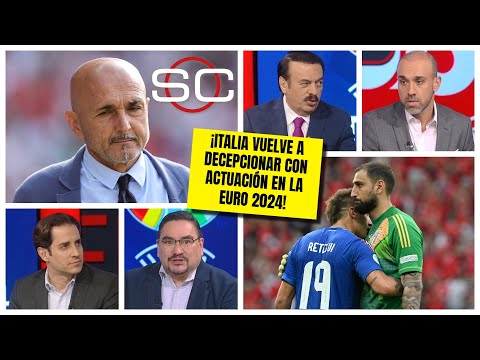 ELIMINACIÓN de ITALIA de la Euro no sorprende a nadie porque no tiene grandes figuras | SportsCenter