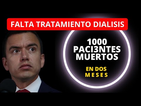 ¡Tragedia en Ecuador! Más de 1.000 fall3cidos por falta de di4lisis en solo 2 meses