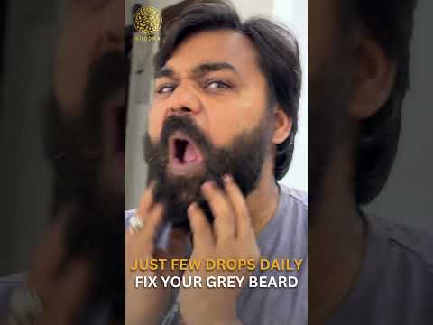 Buddha Natural Grey Beard Serum - For Premature Greying and Restore Natural Beard Color #beardcare