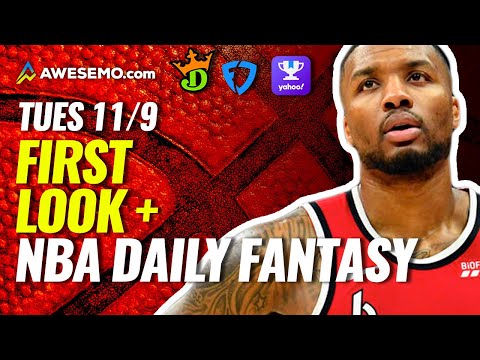 NBA Daily Fantasy First Look 11/9/21 | Slate Starter Podcast