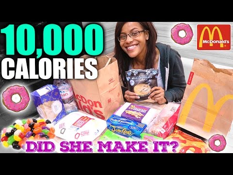 10,000 Calorie Challenge | Small Girl VS Food | EPIC CHEAT DAY