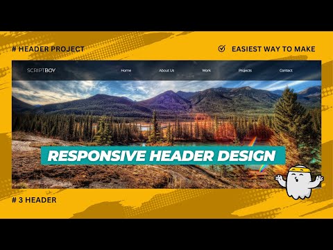 Responsive Header Design | Simple Header | Mobile Friendly 💻 | #header