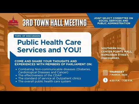 3rd TOWN HALL MEETING - Public Health Care Services and YOU! - JSC SSPA - March 7, 2024