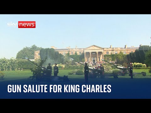 King Charles III: Gun salutes have been fired across the UK to mark the first year of reign