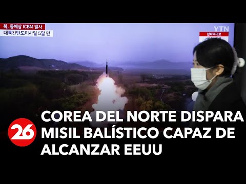 Corea del Norte dispara misil balístico capaz de alcanzar Estados Unidos