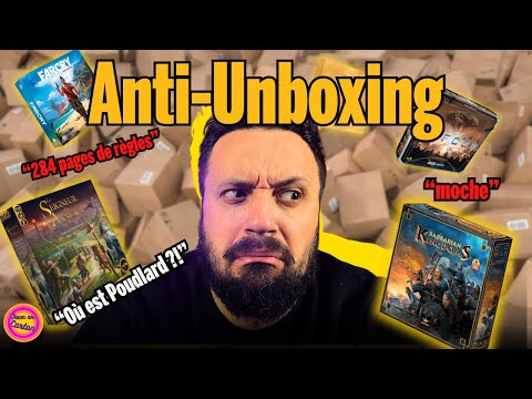 ANTI UNBOXING ! Je déballe des jeux de société ! | Jeux en Carton