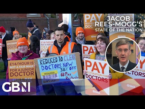 Doctors take part in the longest strike action in NHS history as 7.7 million sit on waiting list