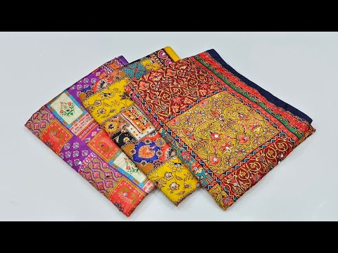Offer Sales AMW-04 || Ajrakh Mirror Work Sarees ||Avl@<strong>550</strong>#8499933390@varalaxmisilks Lpt Hyd #saree