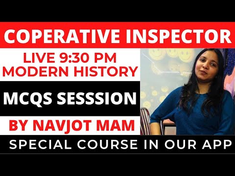 MODERN HISTORY  MCQS SESSION CLASS- 7 || LIVE  9.30 PM  PPSC COOPERATIVE INSPECTOR | NAIB TEHSILDAR