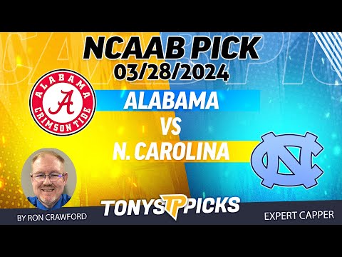 Alabama vs. North Carolina 3/28/2024 FREE College Basketball Picks and Predictions by Ron Crawford