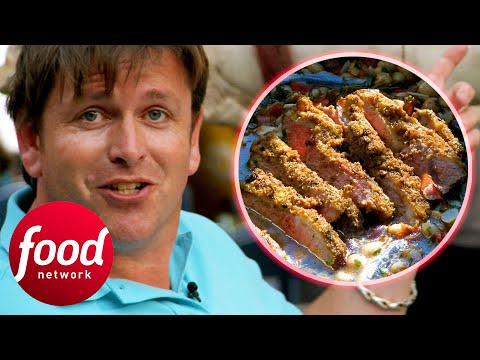 James Cooks A Delicious Olive-Crusted Lamb With Bean Stew | James Martin's Mediterranean