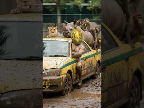 Sầu riêng nhổ răng khôn trong sở thú #haihuoc #funny #ai