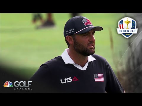 Scottie Scheffler, Tommy Fleetwood get opposite breaks on 10th hole at Ryder Cup | Golf Channel