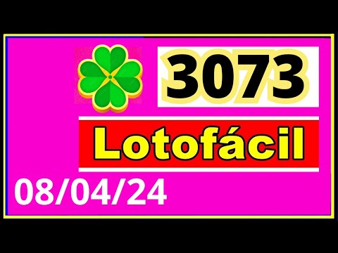 LotoFacil 3073 - Resultado da Lotofacil Concurso 3073