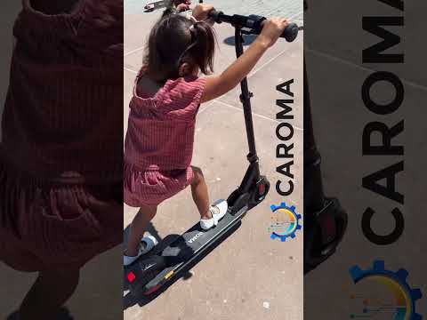 🏖️Smiles & Fun🌞: Kids' Beach Adventure on Caroma Escooters 🛴 #ridecaroma #carimascooter #caromae35