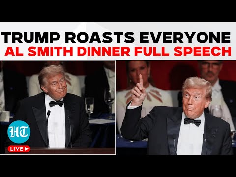 Trump LIVE | Trump Roasts Harris, Biden, Chuck Schumer At Annual Al Smith Dinner | US News