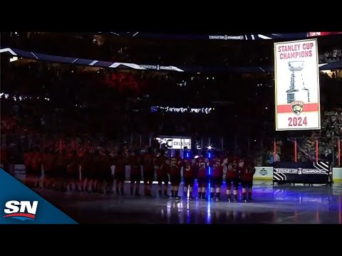 Panthers bring out Stanley Cup to raise first banner in franchise history