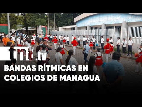 Instituto Ramírez Goyena celebra festival de bandas rítmicas - Nicaragua