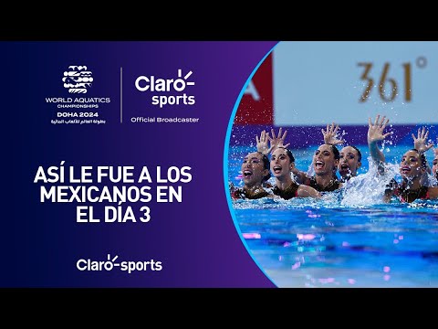 Así le fue a los mexicanos en el día 3 del Mundial de Natación Doha 2024