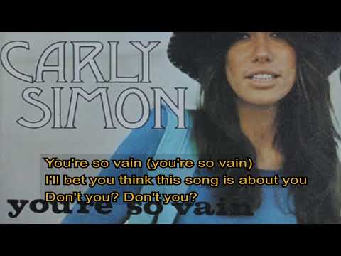 Carly Simon   -   You're so vain   1972    LYRICS