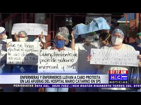 Acuerdos, insumos y aumentos salariales exigen enfermeras del “Catarino Rivas” #SPS