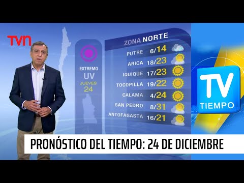 Pronóstico del tiempo: Jueves 24 de diciembre | TV Tiempo