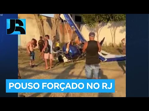 Avião monomotor faz pouso forçado no Rio de Janeiro nesta sexta (16)