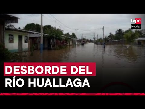 San Martín: localidades inundadas ante desborde del río Huallaga