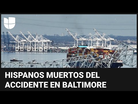 En un minuto: Dan por muertos a seis hispanos tras el colapso del puente en Baltimore