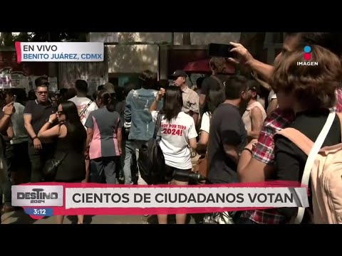 Así se encuentra la jornada electoral en la Benito Juárez | Destino 2024