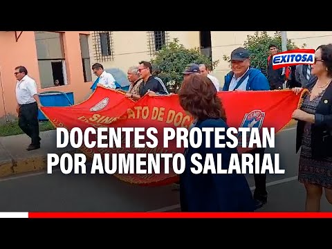 Áncash: Docentes de Universidad Nacional del Santa protestan por aumento salarial