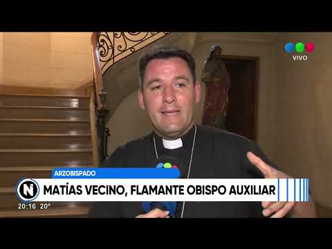 Matías Vecino, flamante obispo auxiliar