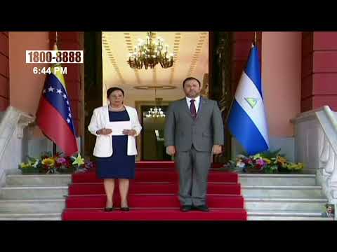 Daysi Torres entrega cartas credenciales al presidente de Venezuela, Nicolás Maduro - Nicaragua