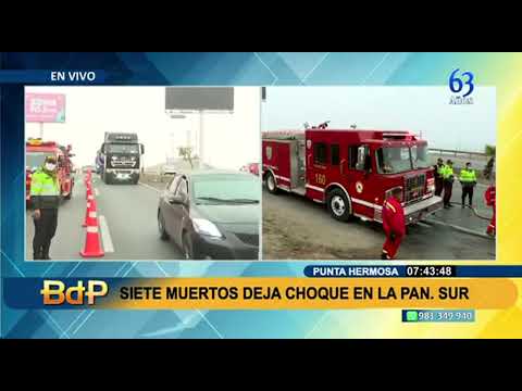 Trágico accidente: siete muertos, entre ellos dos menores, deja choque en Punta Hermosa (2/2)