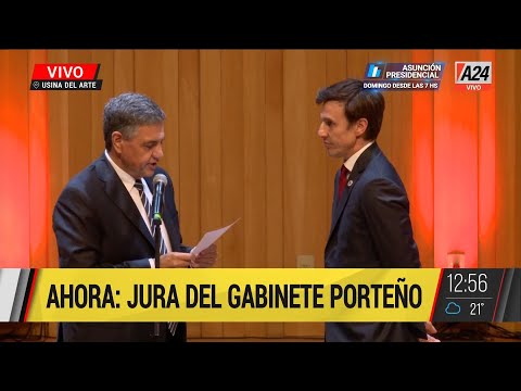 Jorge Macri le toma juramento a sus ministros y recibe el traspaso de mando de la Ciudad