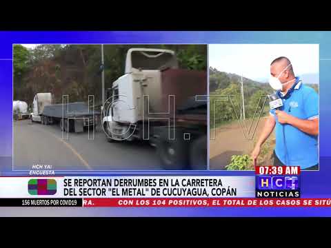 ¡No hay paso! Varadas más de 100 rastras por deslizamiento en Falla “El Metal”, Cucuyagua
