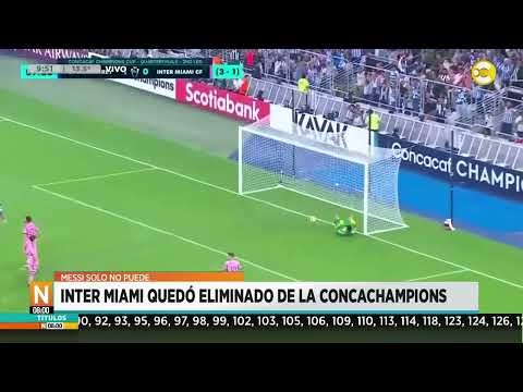 Messi solo no puede: Inter Miami quedó eliminado de la Concachampions ?N8:00? 11-04-24