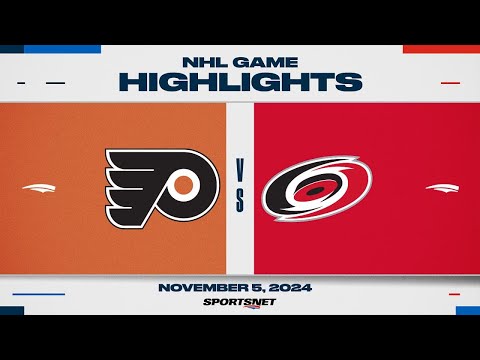 NHL Highlights | Flyers vs. Hurricanes - November 5, 2024