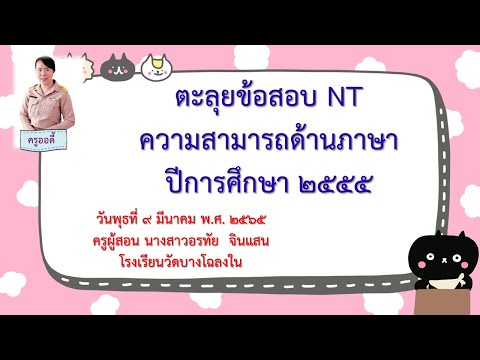 ตะลุยข้อสอบNTความสามารถด้านภ