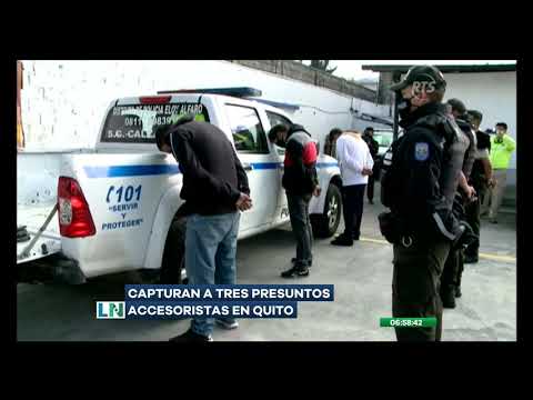 Capturan a tres presuntos 'accesoristas' en el sur de Quito