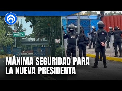 Blindan San Lázaro para toma de protesta de Sheinbaum