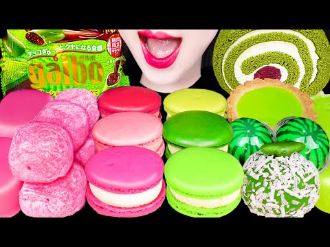 ASMRPinkGreenRiceCakeMaca